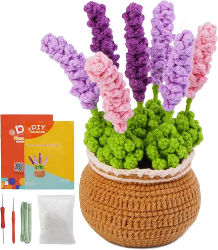 Vista 8 de kgxulr Kit de combinación de ganchillo, kit de tejido para principiantes, kit de inicio de ganchillo para adultos principiantes completos
