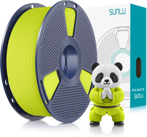 Vista 15 de SUNLU - Filamento PLA para impresora 3D, 0.07 pulg, perfectamente enrollado con acabado mate, impresión 99% FDM, carrete de 2.2 lb, 1082 pies, negro