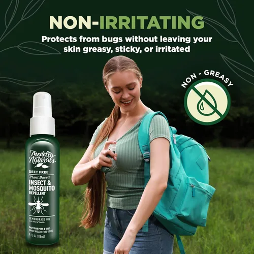 Vista 5 de Medella Naturals Repelente de Insectos y Mosquitos, Fórmula Natural Libre de DEET, Apto para Niños y Mascotas, Fabricado en Estados Unidos, Botella