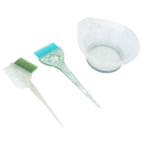 Vista 7 de Juego de 3 tintes para el cabello, kit de tinte para el cabello de alta calidad, cuenco de mezcla de color de cabello, pinceles de tinte, peine