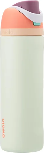 Vista 51 de Owala FreeSip - Botella de agua aislada de acero inoxidable con popote para deportes y viajes, sin BPA, 24 onzas, marea brumosa