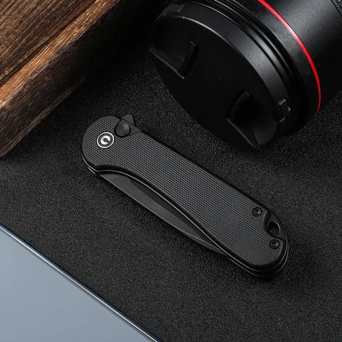 Vista 42 de CIVIVI Elementum II - Navaja de bolsillo plegable, hoja de acero Nitro-V de 2.96 pulgadas, mango G10, cuchillo utilitario con clip de bolsillo