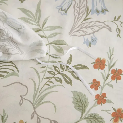 Vista 58 de mixinni Juego de funda de edredón de algodón floral para niñas y adolescentes, con lazos de cremallera, fácil cuidado, ultra suave y transpirable