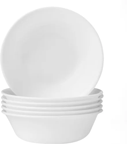 Vista 8 de Corelle Vitrelle - Juego de 6 platos para ensalada y aperitivos, vidrio de triple capa y resistente a las astillas, platos redondos ligeros de 6 3/4