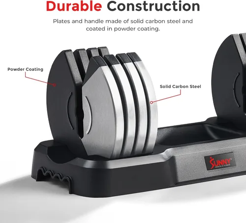 Vista 5 de Sunny Health & Fitness Elite Adjustable Dumbbell