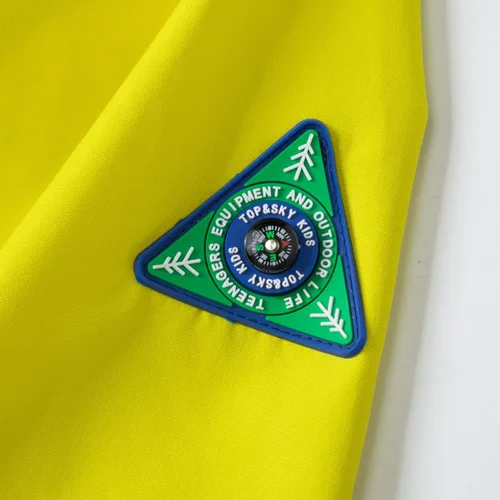 Vista 5 de Chaqueta impermeable con capucha para niños y niñas, chubasqueros para exteriores, rompevientos y dinosaurios, chaqueta de lluvia