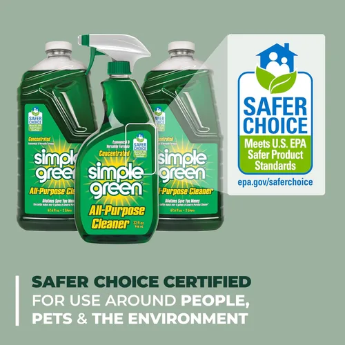 Vista 6 de Simple Green Spray limpiador multiusos y recarga, verde, juego de 3 piezas, original, 1 unidad