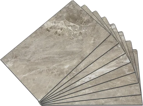Vista 45 de Palisade Azulejos de Vinilo Entrelazados Impermeables para Pared/Salpicadero para Cocina o Baño en Pizarra Agrietada (Muestra de 4.5x11 pulgadas)