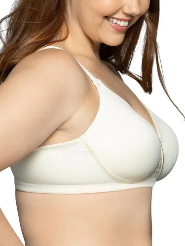 Vista 2 de Vanity Fair - Brasier para mujer de figura completa para realzar la espalda, tela elástica en 4 direcciones, copas ligeramente forradas hasta H