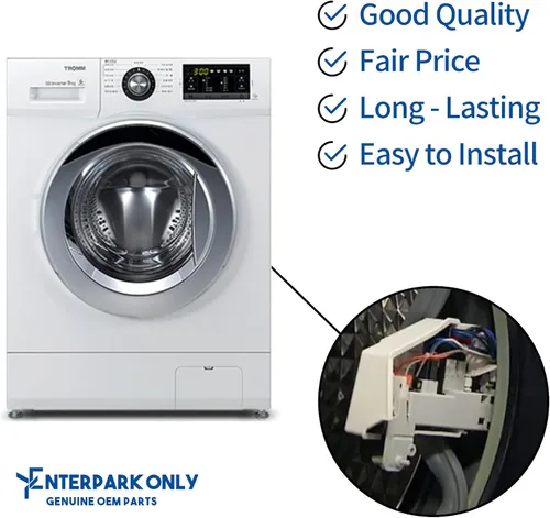 Vista 5 de Enterpark DC64-00519D - Pieza de repuesto para interruptor de cerradura de puerta de lavadora para Samsung reemplaza 8182634, DC64-00519B, 8181700