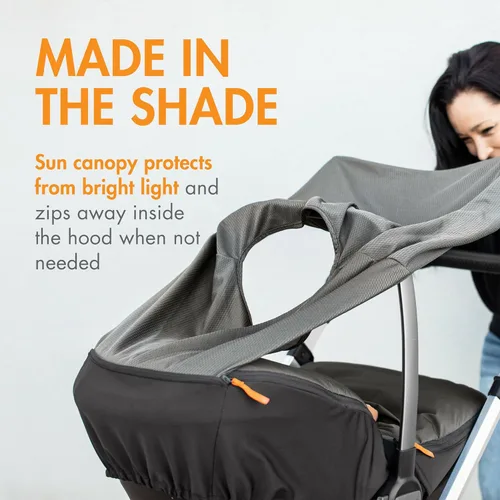 Vista 2 de Boon Morph - Funda para asiento de automóvil y toldo para asiento de automóvil, resistente al agua, lavable a máquina, 1 tamaño que se adapta a