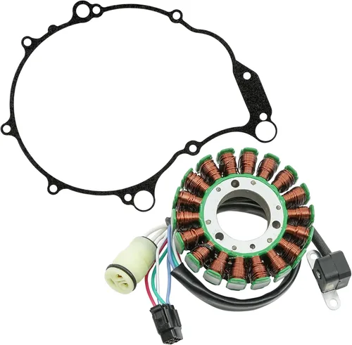 Vista 5 de Caltric Estator y junta compatibles con Yamaha Raptor 660R Yfm660R 2001 2002 2003 2004 2005 ATV Nuevo