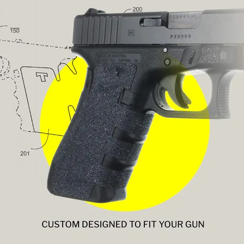 Vista 3 de Empuñaduras adhesivas TALON Grips compatibles con Glock 17, 22, 24, 31, 34, 35, 37 - Fabricadas en EE. UU.
