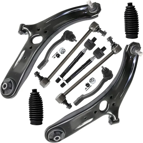 Vista 108 de Detroit Axle - Kit de suspensión frontal de 10 piezas para Chevy Trailblazer EXT GMC Envoy XL XUV Buick Rainier Isuzu Ascender Olds Bravada, brazos
