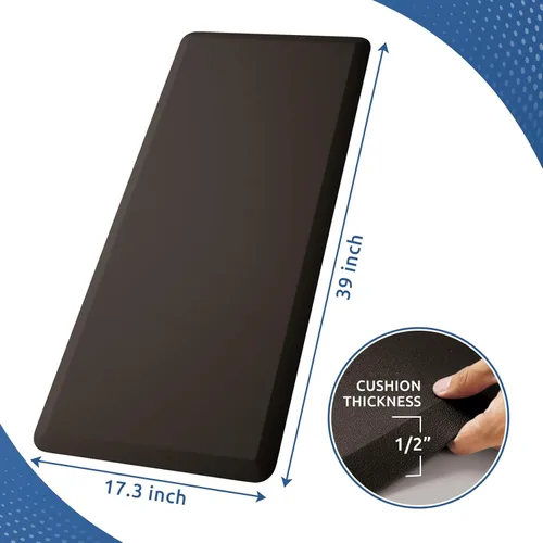 Vista 2 de KitchenClouds - Tapete acolchado antifatiga, impermeable, antideslizante, cómodo, para escritorio de pie, cocina, fregadero, hogar y oficina, 17.3 x