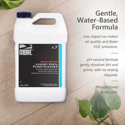 Vista 5 de MORE - Limpiador de piso de vinilo de lujo para pisos de tablones de vinilo, listo para usar, fórmula de limpieza diaria para azulejos, superficies