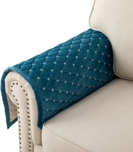 Vista 17 de Eismodra Fundas para reposabrazos, funda de sofá, fundas para respaldo, fundas antideslizantes para sillón para perros, gatos y mascotas, sofá Marrón