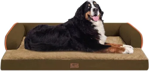 Vista 86 de Cama ortopédica impermeable para perros pequeños, cama para perros de tamaño mediano, cómoda cama para mascotas y gatos con lados, funda extraíble