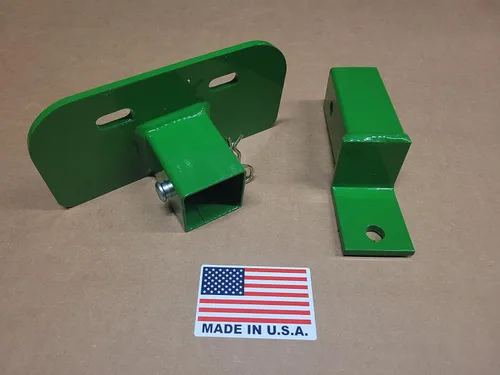 Vista 3 de Enganche de remolque compatible con el cortacésped John Deere Z Trak modelo Z930 y serie M, accesorio de acero de aleación resistente