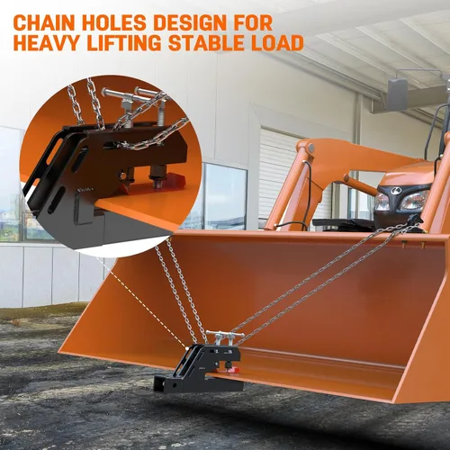 Vista 3 de Nueva abrazadera mejorada en enganche de remolque, enganche de cubo de tractor de abrazadera negro mate de 2 pulgadas, adaptador receptor de montaje