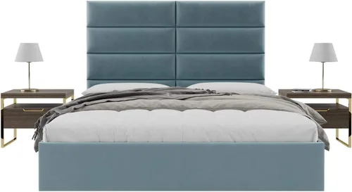 Vista 101 de Vänt - Paneles tapizados de cabecera para montar en la pared, diseño Elizabeth, 120 x 46 pulgadas, configuración de 16 paneles individuales