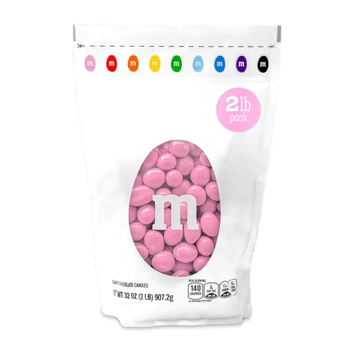Vista 16 de M&M'S Caramelos de chocolate negro de maní – 2 libras de caramelos a granel en paquete resellable para Pascua, bufé de dulces, fiestas