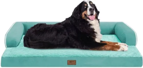 Vista 91 de Cama ortopédica impermeable para perros pequeños, cama para perros de tamaño mediano, cómoda cama para mascotas y gatos con lados, funda extraíble