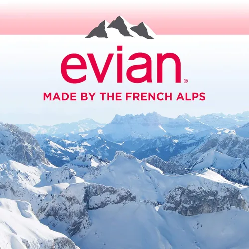 Vista 10 de Evian Agua de manantial natural, botellas de 1.5 L, paquete de 6
