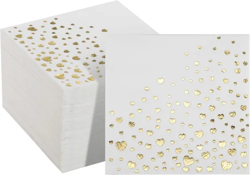 Vista 13 de Elegantes servilletas negras y doradas, 100 servilletas de estrella negra, servilletas de cóctel negras y doradas de 5 x 5 pulgadas, servilletas