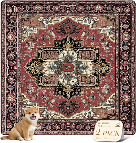 Vista 69 de nunubaby Almohadillas lavables para orina para perros, elegantes, antideslizantes y a prueba de fugas. Almohadillas reutilizables para orinal