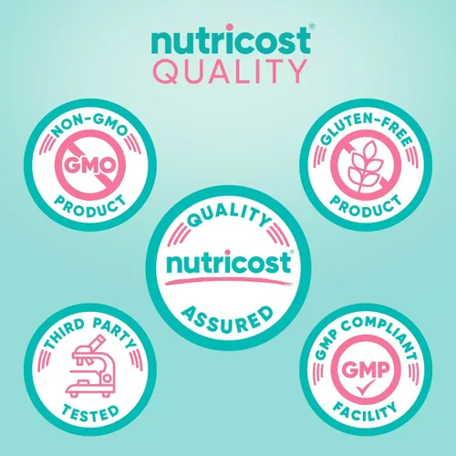 Vista 3 de Nutricost Biotina para mujer 10,000mcg 120 cápsulas - con folato y colágeno, sin gluten y sin OMG
