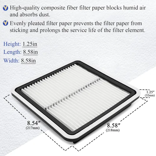 Vista 4 de Filtro de aire del motor CA9997 para Subaru 2008-2016 Impreza, 2009-2018 Forester, 2005-2019 Legacy, 2005-2019 Outback, 2013-2021 WRX, 2006-2007 B9