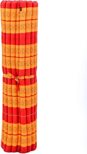 Vista 774 de Leewadee colchón tailandés enrollable para cama de invitados, tapete de yoga, para masaje tailandés, ecológico, orgánico y natural.