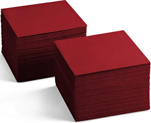 Vista 15 de Servilletas de cóctel desechables con tacto de lino, paquete de 200 servilletas de papel AMETHYST de 5 x 5 pulgadas para bar, restaurante