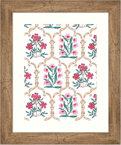 Amanti Art Framed Wall Art Print 24x20 Garden Wall I by Melissa Wang, Flowers Wall Art, Vintage Decor, Small Poster Painting Artwork for Living
