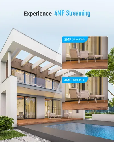 Vista 17 de EZVIZ Cámara de seguridad al aire libre, cámara WiFi 2k+, IP67 impermeable, visión nocturna a color, alertas de voz personalizables, detección