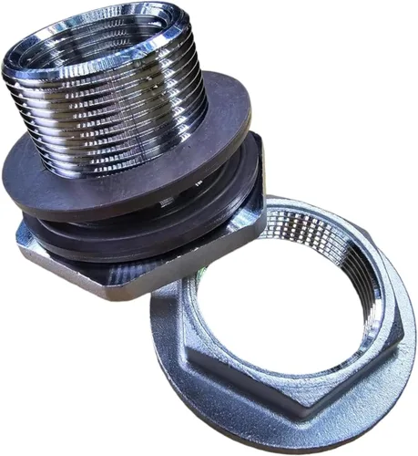 Vista 3 de MiniBrew Mamparo sin soldadura NPT EZ de 1 pulgada con juntas EPDM para elaboración casera (paquete de 3)