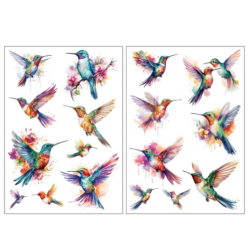 Vista 8 de Everjoy Más de 10 diseños impermeables brazo muñeca pierna círculo falso tatuaje temporal pegatinas - brazalete tribal bohemio negro