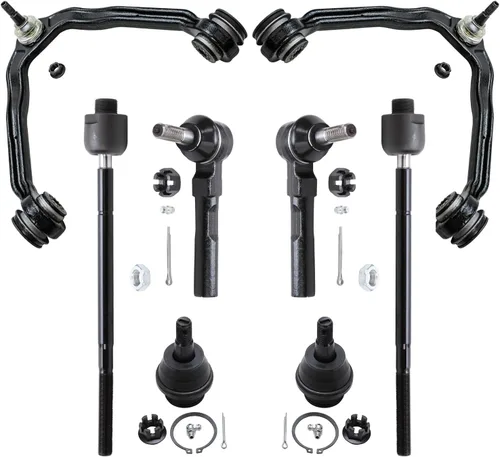 Vista 181 de Detroit Axle - Kit de brazos de control delanteros de 8 piezas para Toyota Sienna 2004-2010, 2 brazos de control inferiores con rótulas, 4 barras