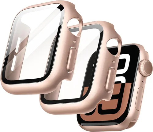 Vista 22 de JETech Funda para Apple Watch SE 3/2/1, Series 6/5/4 de 1.575 in, color Negro