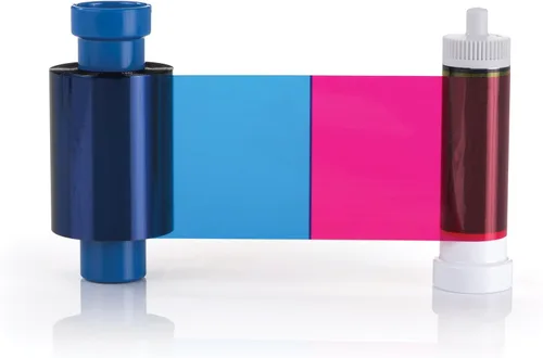 Vista 2 de Magicard MA100YMCKO - Cinta de color – YMCKO – 100 impresiones con tarjetas Bodno Premium CR80 de 30 mil de calidad gráfica de PVC – Cantidad 100