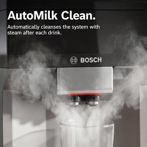 Vista 10 de Bosch 500 Series Máquina espresso y de café completamente automática – Panel de control táctil, manguera de leche, molinillo de cerámica, utiliza
