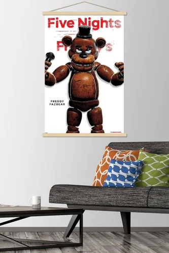 Vista 2 de Trends International Five Nights at Freddy's - Póster de pared con marco magnético de la serie Freddy