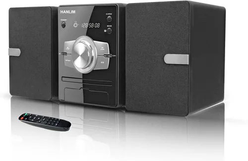 Vista 10 de Sistema estéreo para el hogar de 100 W con reproductor de CD, radio FM, Bluetooth, entrada AUX/USB, función de karaoke, conector para auriculares