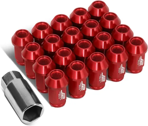 Vista 11 de J2 Engineering LN-T7-023-15-BK Negro 7075 Aluminio M12X1.5 20Pcs L: 1.575 in Tuerca de extremo abierto con adaptador de enchufe
