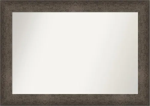 Vista 339 de Amanti Art Espejo de baño de bronce para sobre el fregadero, 30 x 48 pulgadas, espejo rectangular de bronce Ridge de bronce de gran tamaño, marco