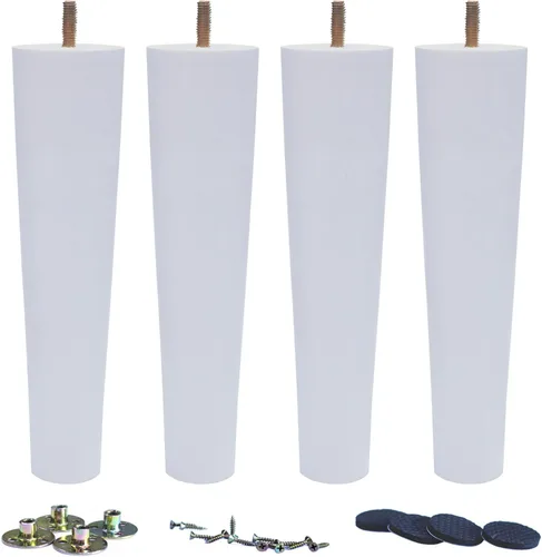 Vista 10 de WEICHUAN Sofá redondo negro de madera maciza, sofá otomano, sofá biplaza otomana, tocador, muebles, patas de muebles de madera de repuesto