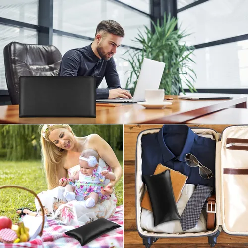 Vista 7 de 2 piezas bolsas de dinero con cremallera, bolsa de dinero de 11 x 6.1 pulgadas, bolsa bancaria, bolsa de efectivo, cartera de cheques, cosméticos