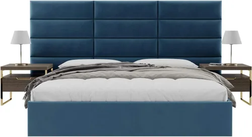 Vista 31 de Vänt - Paneles tapizados de cabecera para montar en la pared, diseño Elizabeth, 120 x 46 pulgadas, configuración de 16 paneles individuales