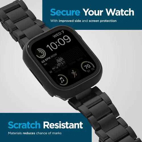 Vista 4 de Case-Mate Funda para Apple Watch Series 6 5 4 con protector de pantalla de vidrio templado integrado [1.575 pulgadas] vidrio templado 9H ultra